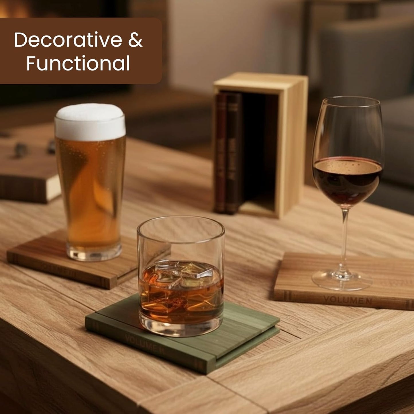 The Bookish Kitchen Coaster Set